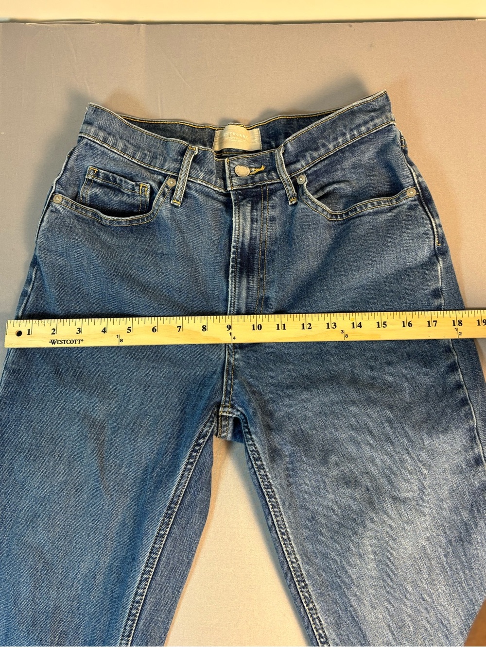 Everlane Denim The Original Cheeky Jean in Medium Blue Size 27 Womens - Picture 7 of 11